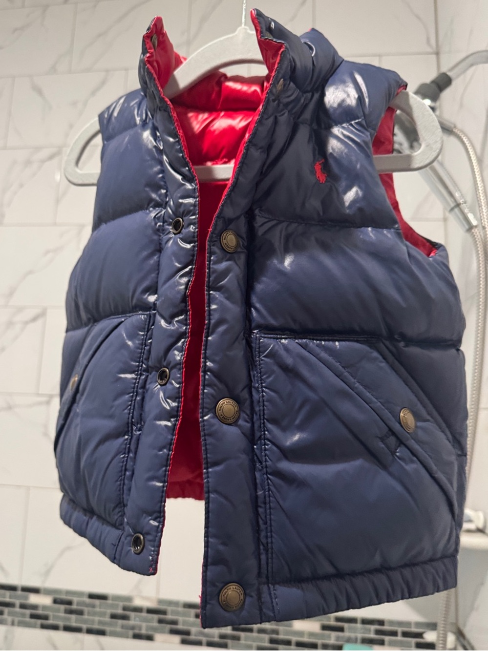 Ralph Lauren reversible puffer vest kids